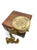 WAVE NAUTICAL - Antique Brass Pocket Compass with Wooden Box to My Son Compass Brass Compass 2" Nautical Vintage Engraved Compass Directional Magnetic Pocket Compass Gift