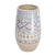 Creative Co-Op Hand Painted Stoneware Design, Multicolor Vase, Multi