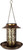 Solar Bird-Feeder with LED Light Hanging Solar Bird Feeder Outdoor Waterproof Metal Food Container House Wild Hanging Birdfeeder for Birds