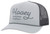 HOOEY OG Adjustable Snapback Trucker Mesh Back Hat with Logo (White/Grey)