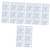 VILLCASE 48 Pcs Drawing Ruler DIY Stencils Drawing Templates Shapes DIY Templates Geometric Painting Stencils Scrapbooking Rulers Scrapbook Template Pp Student Measuring Ruler Christmas