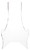 Plymor Clear Acrylic Elevated Flat Back Easel with Deep Support Ledges, 8.375" H x 5.125" W x 5" D (2 Pack)