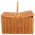 Picnic Basket Baskets Hamper Groceries Fruit Storage Basket Convenient Storage Basket Weaving Basket Imitation Handmade Woven Basket Travel Straw Vegetable Basket Delicate