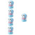 Tofficu 5pcs Puppy Pencil Sharpener Kids Pencil Sharpener Manual Pencil Cutter Pencil Sharpeners Mini Puppy Accessories for Small Dogs Manual Sharpener Student Handheld Stationery Plastic