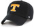 '47 Tennessee Volunteers Mens Womens Clean Up Adjustable Strapback Black Hat with Orange Logo
