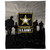 LOGOVISION U.S. Army Blanket, 50" x 60" U.S. Army Logo with Soldier Silhouette, Fleece Blanket