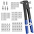 JONMON Rivet Nut Tool - Hand Riveter Rivet Gun, 110pcs Blind Nut Riveting Gun kit Threaded Insert Rivnut Nutsert Setter Tool for Automotive, Railway, Furniture, Instrument