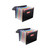 VILLCASE 2 Pcs Storage Rack Expandable Folder Expandable File Folder Expanding File Pockets Desktop Organizer Accordion Plastic Folders Storage Holder Receipt High Capacity Student