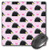 3dRose LLC 8 x 8 x 0.25 Inches Mouse Pad, Cute Hedgehog and Hearts Pink Print (mp_165851_1)