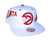 Mitchell & Ness Atlanta Hawks Reppin Retro Snapback Adjustable Hat Cap - White