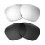 Walleva Two Pairs Polarized Replacement Lenses for Donahugh Designer Sunglasses - Titanium + Black