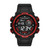 Skechers Men's Burbank Digital Chronograph Watch, Color: Black/Red (Model: SR1155)