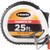 25 ft. Tape Measure,1" Blade,Orange/Black