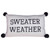 Creative Co-Op Rectangle Sweater Weather Embroidered Cotton Knit Lumbar Poms Pillows, Grey & Cream
