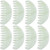 FRCOLOR 8 Pcs Massage Comb Handheld Guasha Scalp Comb Natural Jade Comb Massage Scraping Tool Gua Sha Combs Facial Tools for Skin Care Massage Jade Board Hair Wide Tooth Comb White Bride