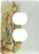 3dRose lsp_110164_6 Peter Rabbit in the Garden - Vintage Art 2 Plug Outlet Cover Multicolor