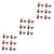 YARNOW 150 Pcs Sprayer Irrigation Drippers Irrigation System Garden Adjustable Sprinkler Misting Nozzle Sprays Misting Nozzle Sprinkler Lawn Water Spray Single Head Injector