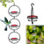 Outdoor Hanging Humming Bird Feeders, Circular Hanging Humming Bird Feeder, Humming Bird Feeders for Outside Garden, Backyard, Patio & Deck, Ant & Bee Proof (1pcs/2pcs/3pcs) (Color : 3pc)