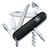 Victorinox Camper Swiss Army Knife, 13 Function Swiss Made Pocket Knife with Large Blade, Screwdriver, Tweezers and Key Ring - Black