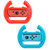 MoKo Nintendo Switch Wheel, Mario Kart Steering Wheels Controller Handle for Nintendo Switch Joy-con 2 Pack (Blue & Red)