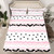 Cute Bat Fitted Sheet Twin Size Happy Halloween Animals Bedding Set 2pcs for Kids Girls Boys Room Decor Pink Geometric Stripes Bed Sheet Cute Black Gothic Dots Deep Packet Sheet,1 Pillowcase