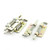 5Pcs Locked Spring Loaded Metal Barrel Bolt Latch 6cm Length Gold Tone