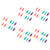 VILLCASE 60 Pcs Highlighter White Paint Pen Acrylic Paint Markers Fabric Markers Color Graffiti Markers Chisel Tip Rocks for Painting Paint Pens Paint Markers Bulk Abs Marker Pen Office