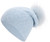 EASTER BARTHE Blue Cashmere Beanie Hat for Women Winter Slouchy Knit Beanie Hat with Pom Pom Winter Knit Beanie Stocking Cap Ski Hat (Blue)
