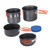 INOOMP 1 Set Camping Pan Set Outdoor Folding Pot Camping Cooking Pots Folding Camping Pot Picnic Cookware Kit Outdoor Cookware Kit Camp Cookware Hot Pot Backpack Travel Aluminum Oxide