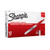 Retractable Permanent Markers, Fine Point, Red, 12 Count