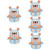 STOBOK 5pcs Pencil Sharpener Handheld Sharpener Eyeliner Pencil School Plastic Sharpener Universal Tool Eyebrow Colored Pencils Sharpener Small Sharpener Abs Crank Pupils Cartoon