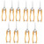 DOITOOL 10 Pcs Garden Pruning Shears Tree Cutting Scissors Florist Thorn Stripper Gardening Scissors Hand Pruning Shears Stainless Steel Scissors Garden Plant Shears Picking Shears Heavy