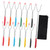INOOMP 12pcs Barbecue Fork Campfires Forks Smores Sticks Fire Pit Forks BBQ Forks with Handle Telescoping Grill Forks Campfire Roasting Sticks Hot Stainless Steel Shredded Pork Outdoor