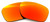 Polarized Ikon Iridium Replacement Lenses for Oakley Holbrook Sunglasses - Fire Orange Mirror