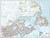 National Geographic Maps: Eastern Canada Wall Map - Compact - 21.5 x 16.25 inches - Front Lamination