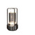 Cordless Table Lamp, Lumisom Crystal Lantern Lamp, Rechargeable Battery Powered Portable LED Desk Lamp, 3 Color Stepless Dimming Touch, Table Light for Bedroom Restaurant Home Outdoor (Black)
