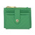 Steve Madden Smooth Quilted Card Case Wallet (GREEN)