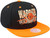 Mitchell & Ness Golden State Warriors Shattered Backboard Snapback Adjustable Hat Cap - Black and Orange