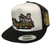 Tequileros De Jalisco Logo Fedral 2 Logos hat White Black Mesh