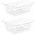Orgneas 16.5inch Chest Freezer Organizer Bins Deep Freezer Basket Storage Rack Bins Metal Wire Baskets Large Size 2 Packs