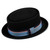 Men's Women Crushable Pork Pie Fedora Hats 100% Wool Felt Porkpie Hats with Stripe Band Trim