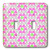 3dRose lsp_24653_2 Clear Pink Green Rhinestone Gem Print Toggle Switch Multi-Color