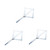 UKCOCO 3pcs Multitools Four Sided Aluminium Alloy Protractor Multi Angle Measurement Tool Multi Angle Ruler Digital Protractor Multi Tool Metal Protractor Angle Finder Stainless Steel Box