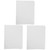 STOBOK 3pcs Binder A4 Document Organizer Clear Document Bag File Folders Expanding Document Folder Documents Storage Folder Accordian Folders Plastic Office White File Rack Scalable