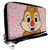 Buckle-Down PU Zip Around Wallet Rectangle Chip n Dale Dale Smiling Pose Sprinkle Pink Red