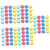 TEHAUX 100 Pcs Whiteboard Eraser Magnetic Blackboard Chalkboard Cleaner Wiper Dry Erase Circles for Classroom Erasers Mini Chalkboard Blackboard Chalk Eraser Magnetic Ring Portable Eva