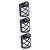 DOITOOL 3pcs Outdoor Motion Sensor Light Solar Wall Lantern Led Wall Lights Outdoor Wall Lantern Solar Wall Lights Fence Lights Wall Mounted Solar Lights Pearlescent Street Light
