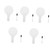 Operitacx 5 Sets Answer Board Answer Whiteboards Auction Paddles Erase Answer Paddle Mini Dry Erase Boards Handle Answer Paddle Small White Board Plastic Handheld Student Small Whiteboard
