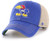'47 Kansas Jayhawks Vintage Trawler Clean Up Adjustable Snapback Blue Trucker Hat, One Size