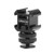 AFVO Aluminium Triple Hot Shoe Camera Mount Adapter Video Accessory Triple Shoe Bracket for Lights, LED Monitors, Microphones, Audio Recorder & Studio Flash Video Camera